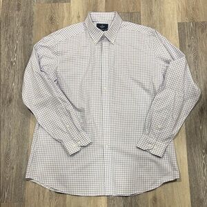 Brooks Brothers Light Blue and White Gingham Button-Down Shirt